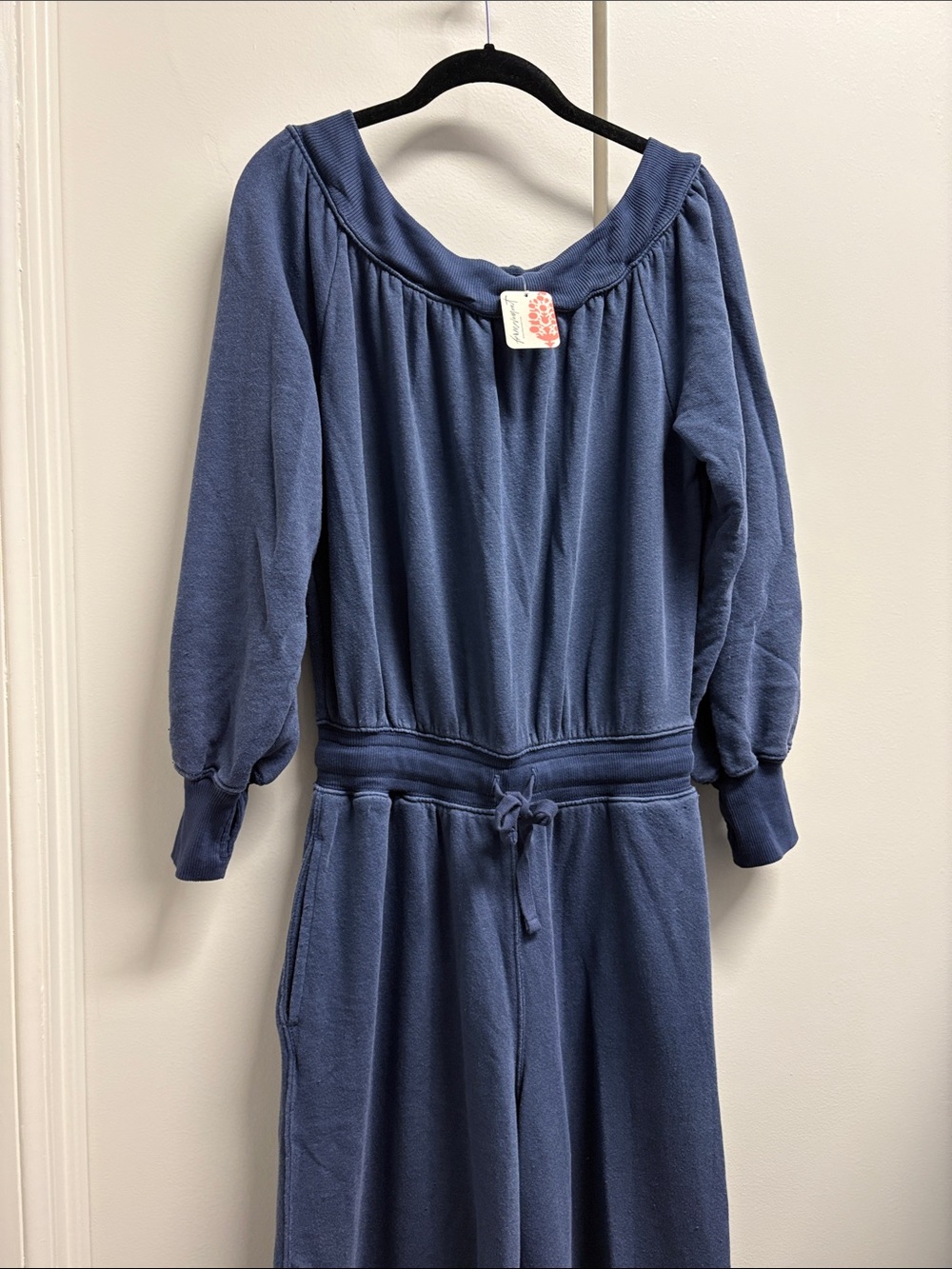 FP Movement by Free People Slate Blue Long-Sleeve Jumpsuit